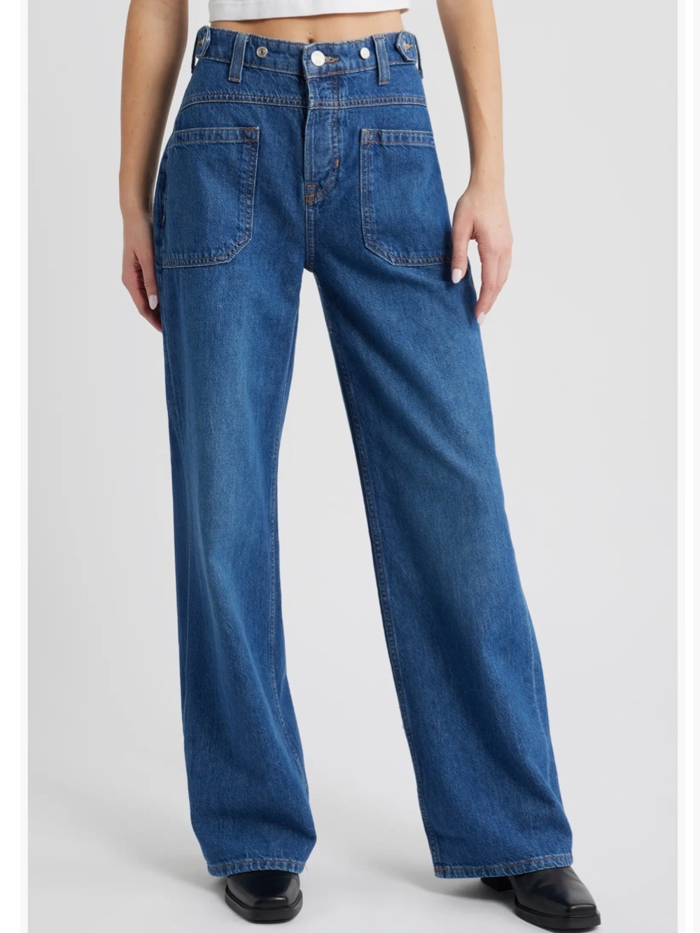 We The Free Palmer Cuffed wide Leg Jeans